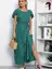 Платье Вечер свиданий (зеленое) П13830-16М