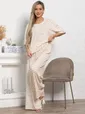 Костюм домашний с брюками Мона (бежево-розовый) К15211-1М