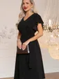 Платье вечернее Мелодия любви (черное) П14494-4М