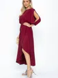 Платье Танго вдвоем (бордовое) П11824