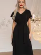 Платье вечернее Мелодия любви (черное) П14494-4М