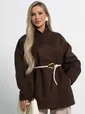 Пальто Мелания (горький шоколад) Б15185-5М