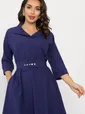 Платье с поясом Доминанта НЬЮ (чернильно-синий) П14343-16М