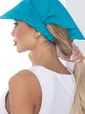 Косынка с козырьком на резинке (синяя) ККР10