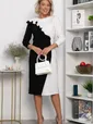 Платье Эванесса (черно-белое) П12747-35М