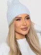 Шапка однослойная Большой город (нежно-голубая) Ш26-4М