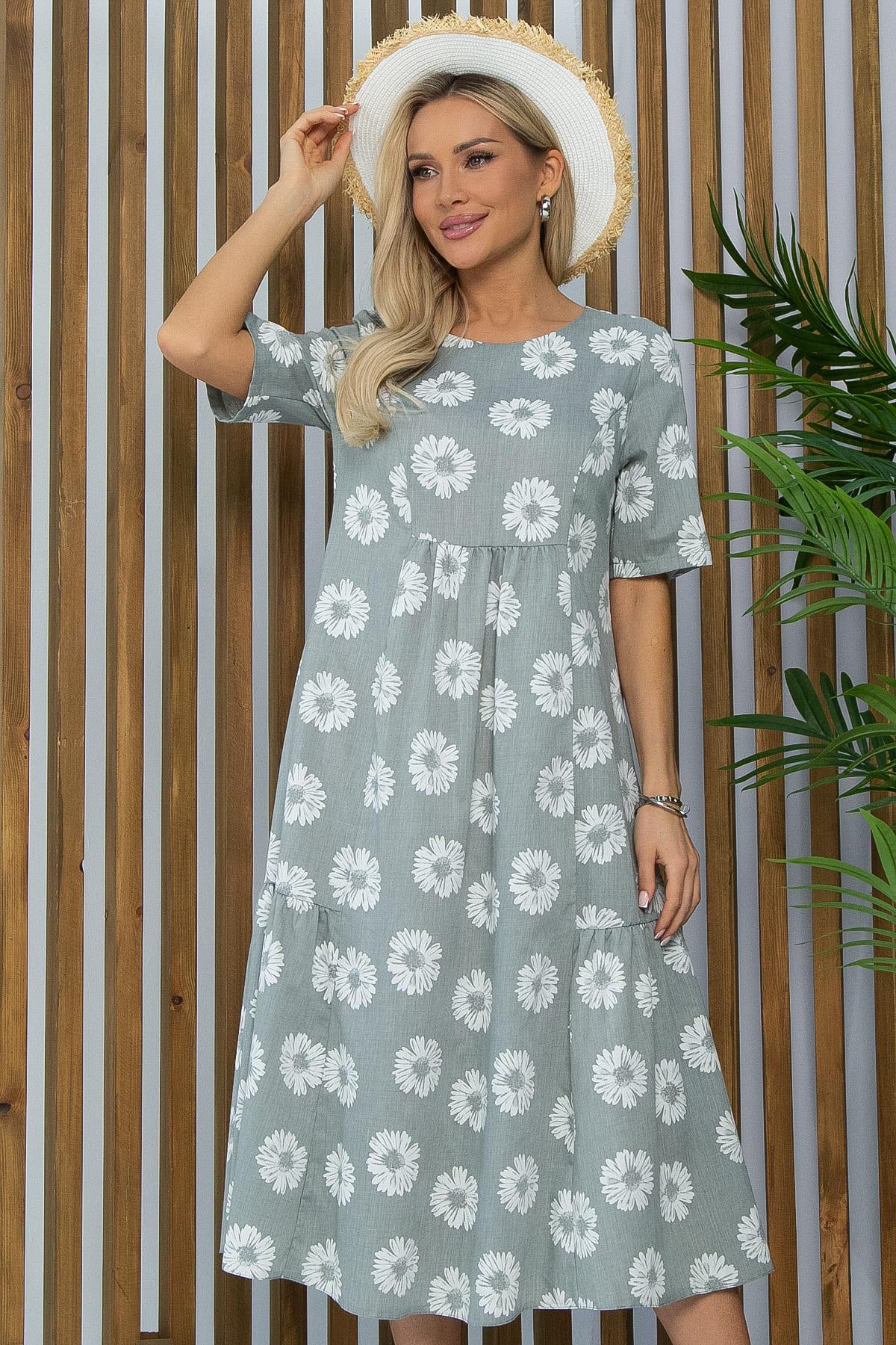 Платье Воздушный поцелуй (мята) П13492-18М