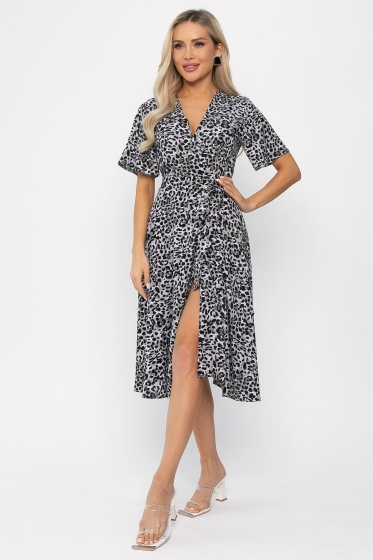 Платье Мода люкс (серое) П13798-35М