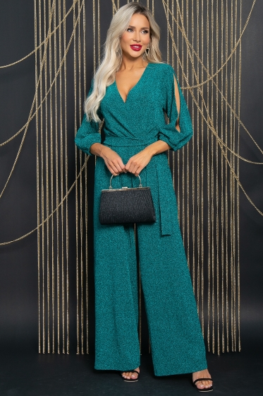 Комбинезон Звездный вечер (изумруд) К11742