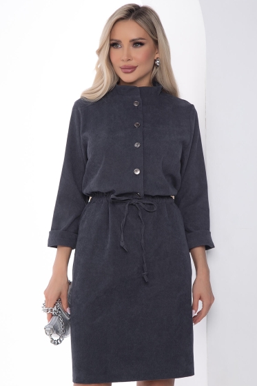 Платье Сафари (серое) П0781