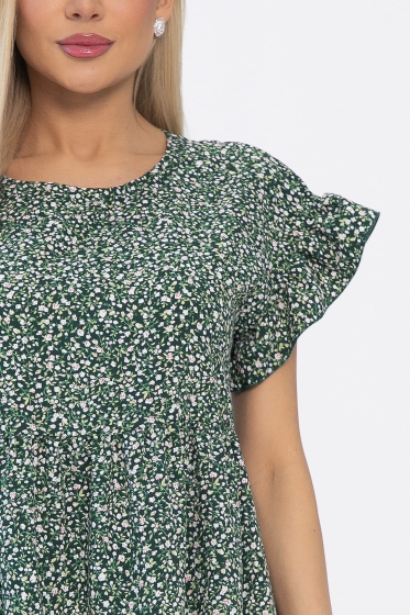 Платье Лапушка (зеленое) П13536-18М