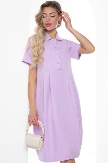 Платье "Стильный шик" (сирень) П9084