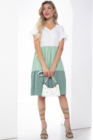 Платье "Летний поцелуй" (грин) П9055