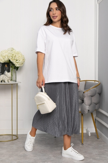 Юбка Звездный микс (серебро) Ю14062-22М