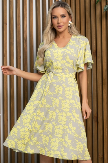 Платье Цветочный сад (желтое) П13272-25М
