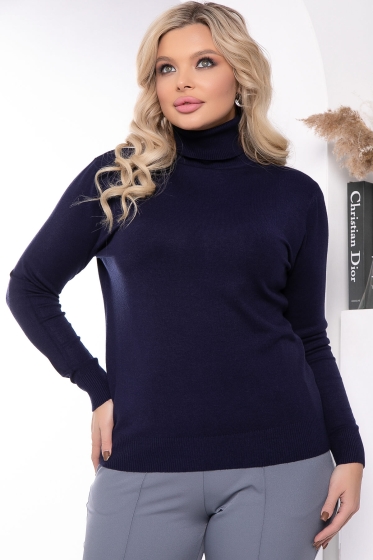 Водолазка Зимняя история (темно-синяя) Б14536-20М