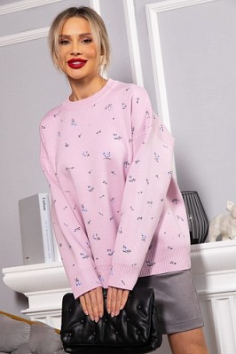 Свитер оверсайз Анита (сиреневый) Б14760-1М