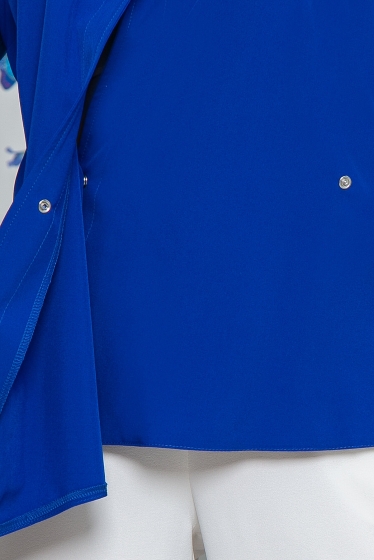 Блуза "Идеальная асимметрия" (электрик) Б5492