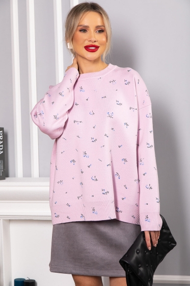 Свитер оверсайз Анита (сиреневый) Б14760-1М