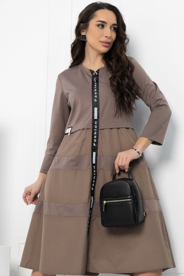 Платье Земфира (коричневое) П11438