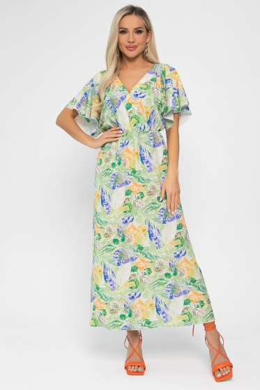 Платье Летнее настроение (зеленое) П13727-7М