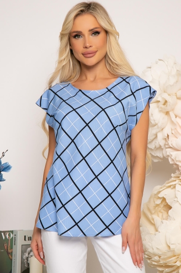 Блуза "Татьяна" (голубая) Б3840