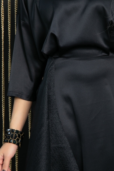 Платье Дерзкая элегантность (черное) П11717