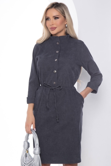Платье Сафари (серое) П0781